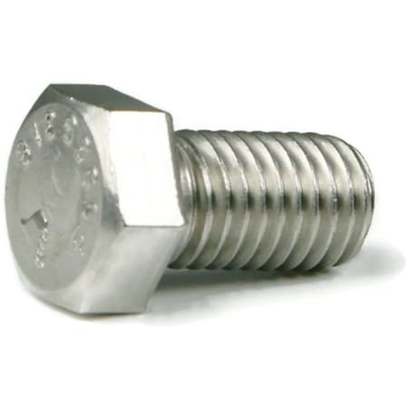 5/8-18 Hex Head Cap Screw, Plain 316 Stainless Steel, 1-1/4 In L, 25 PK